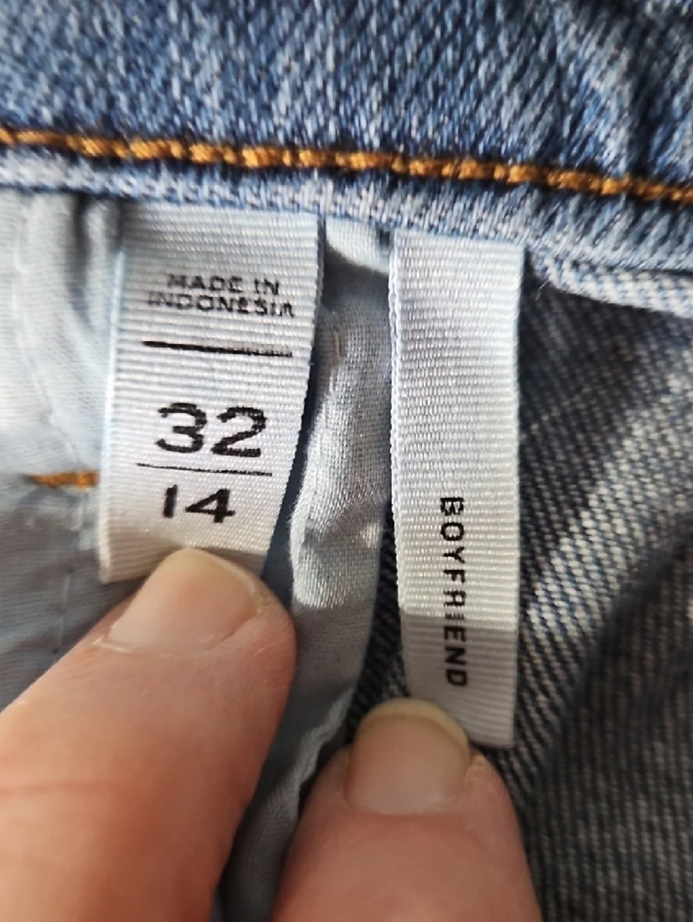 LOFT Medium Blue Straight-Leg Button Up Denim Jeans - Picture 5 of 5